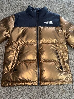 The North Face Metallic Bronze Puffer